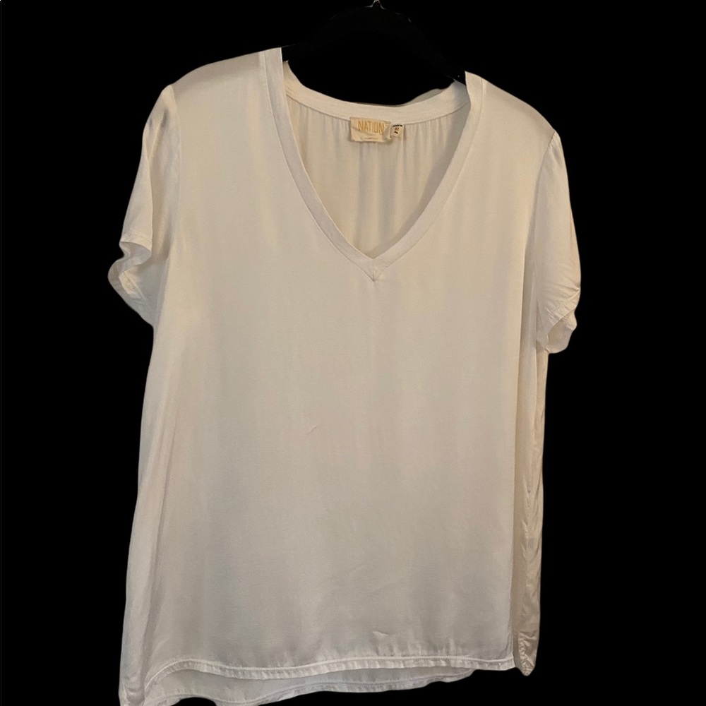NATION Ltd silk T-shirt blouse